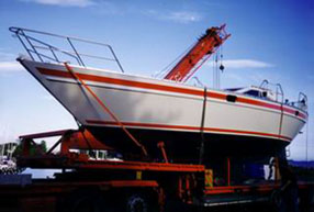 Transport av seilb&aring;t